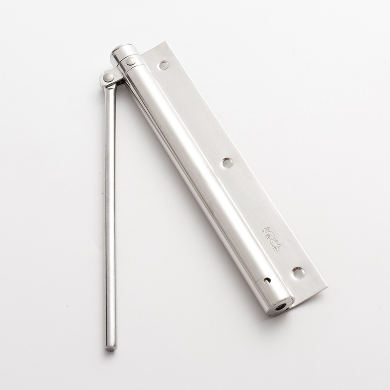 Stainless steel door closer, automatic door closer, invisible door, spring buffer door closer, household light and simple door closer Specification drawing
