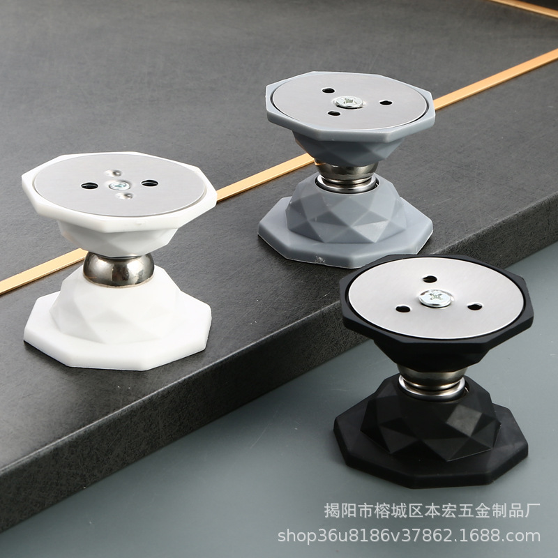 Ultra-short door stop, no need for drilling, strong magnetic anti-collision mini door stop, hotel bedroom wooden door stop, 5 cm windproof Specification drawing