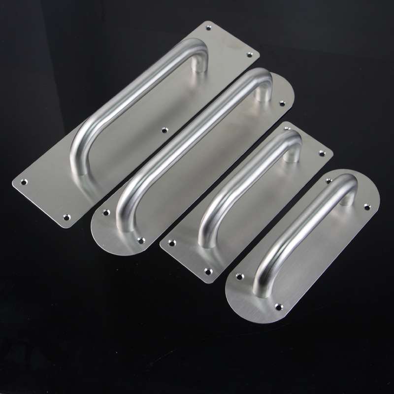 Meiboxi stainless steel sliding door handle, fireproof fire door, passage door sliding handle, escape door handle Specification drawing