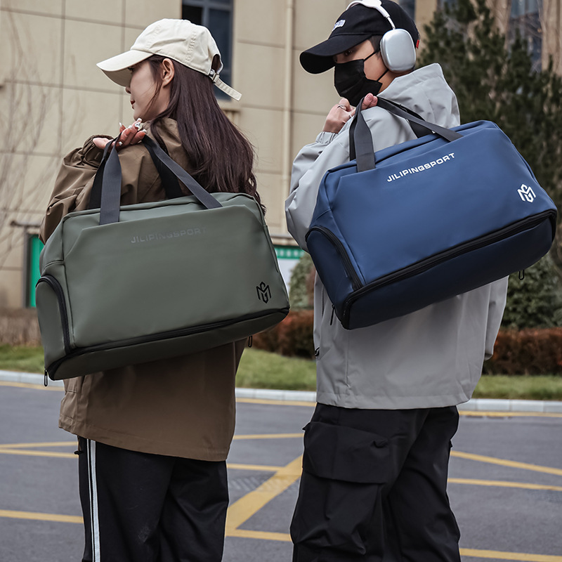 Cross-border wholesale hand-held travel bags, large-capacity fashionable fitness bags for men and women, independent shoe compartments, and expandable luggage bags Specification drawing