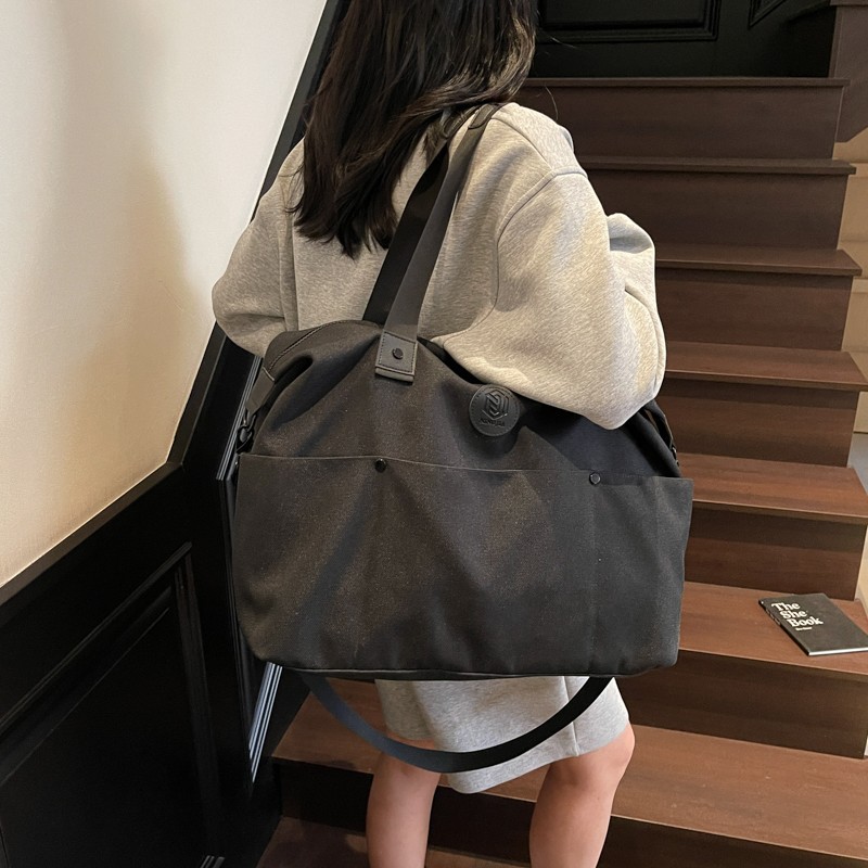 Lightweight travel bag with a pull handle, outdoor casual sports and fitness bag, simple Korean-style fashionable yoga and swimming training bag Specification drawing