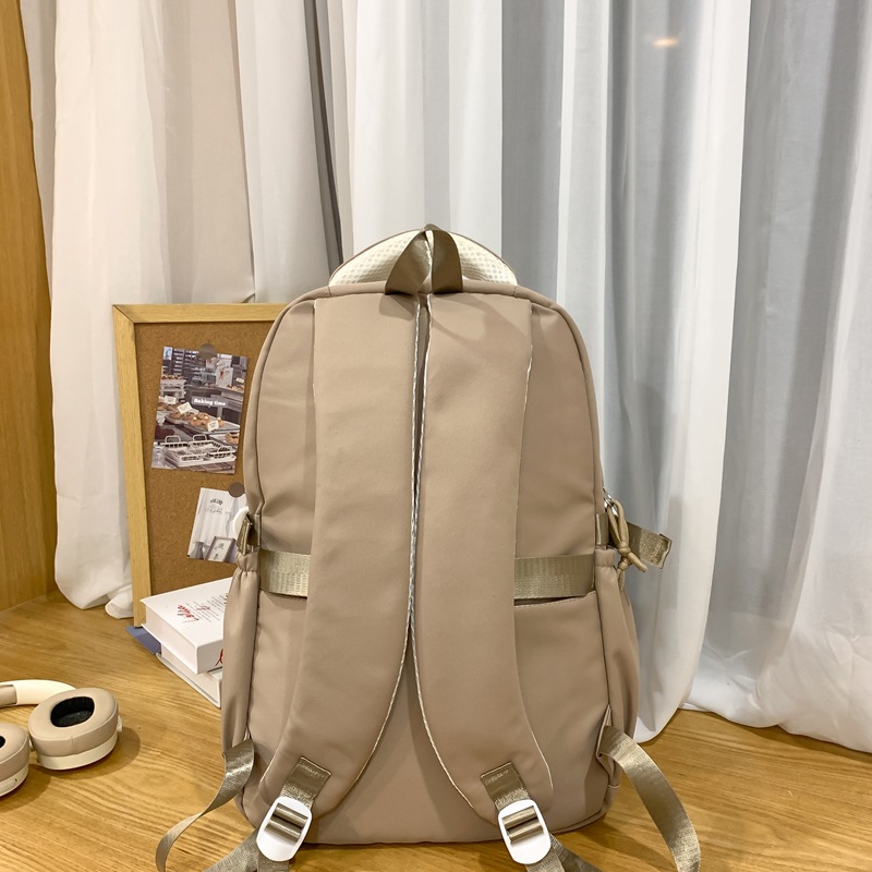 Korean-style schoolbag for female junior high school students, large-capacity wide shoulder strap to reduce burden, campus backpack for female senior high school students, lightweight backpack Specification drawing