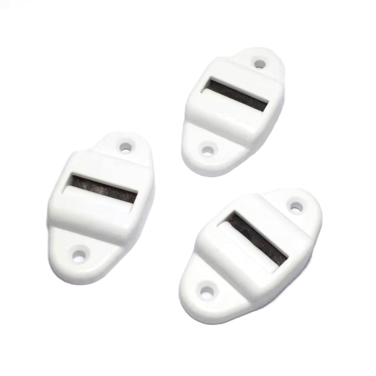 Factory direct supply of aluminum alloy curtain accessories: outer belt guide wheel, plastic guide head, 23MM roller webbing wheel details Picture
