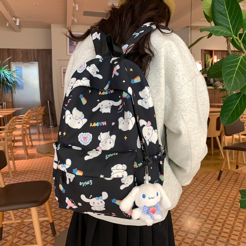 Cross-border cute girl backpack, casual and light shopping backpack, girls' junior high school, senior high school and primary school students' schoolbag, Japanese style details Picture
