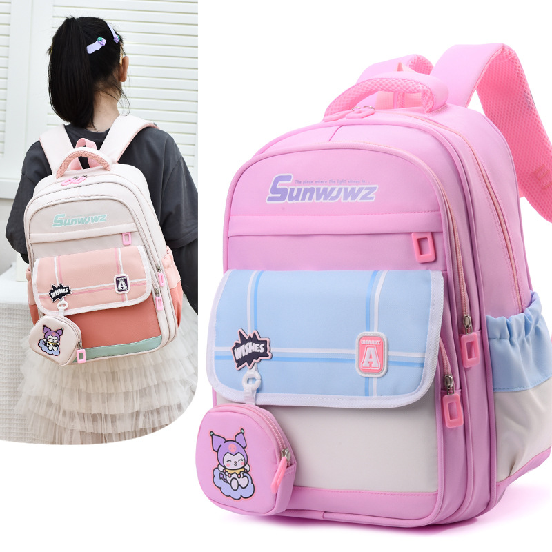 Backpack for primary school students, children, girls and boys, lightweight and load-reducing, large capacity, 1-2 grade Korean version backrest bag, backpack details Picture
