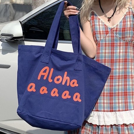 Letter-printed single-shoulder bag, new Spring/Summer 2025 style, artistic, casual, versatile, large-capacity tote bag, underarm bag full figure