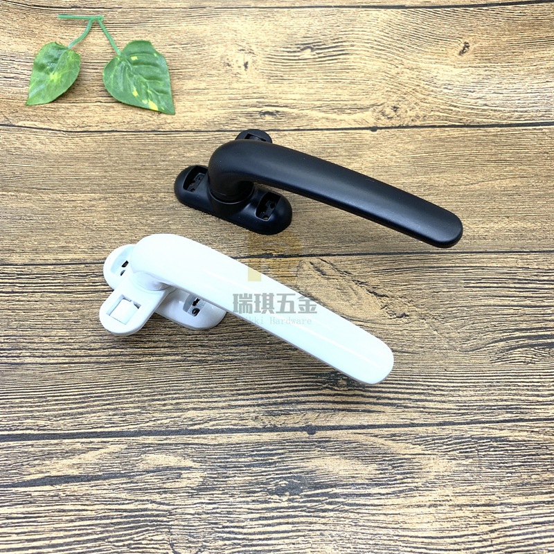 Export ball handle aluminum alloy plastic steel door and window lock, seven-character handle, casement window handle, seven-character pull lock details Picture