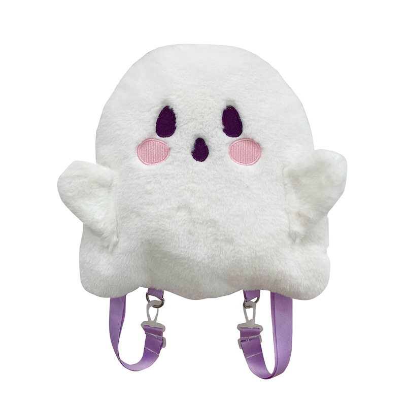 New Ghost Little Ghost backpack for women, personalized plush toy, Japanese-style cute girl cartoon backpack wholesale Item Picture