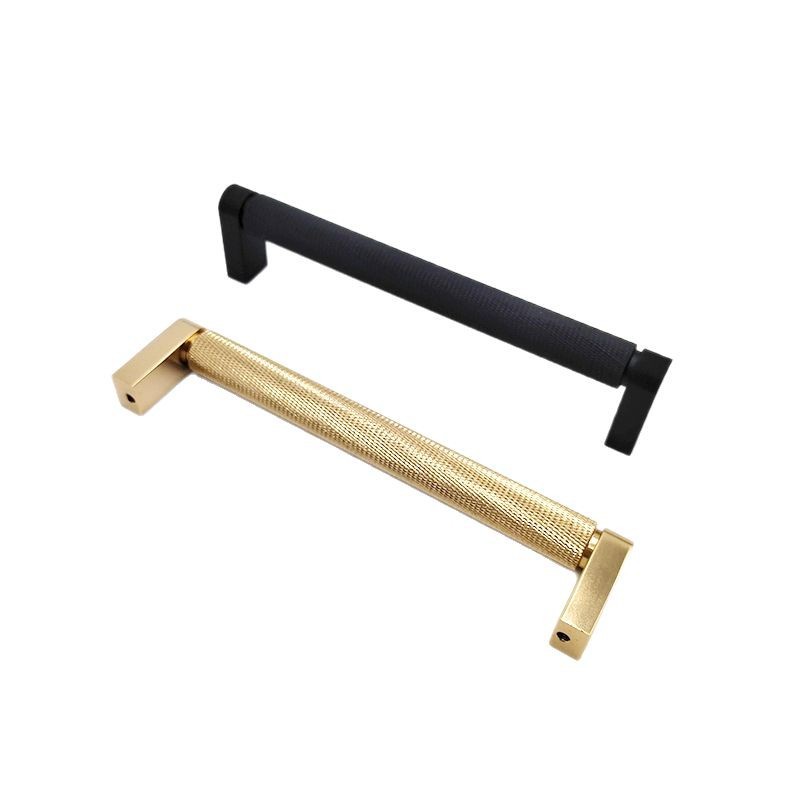 Wholesale of knurled and embossed aluminum alloy handles for cabinets, wardrobes, drawers, T-shaped handles, and round handles for cabinet doors Item Picture