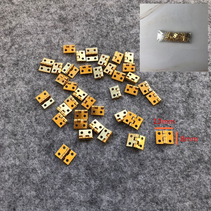 4-hole small hinges, 8*10 small hinges, mini hinges (20 hinges wrapped with 80 nails) full figure
