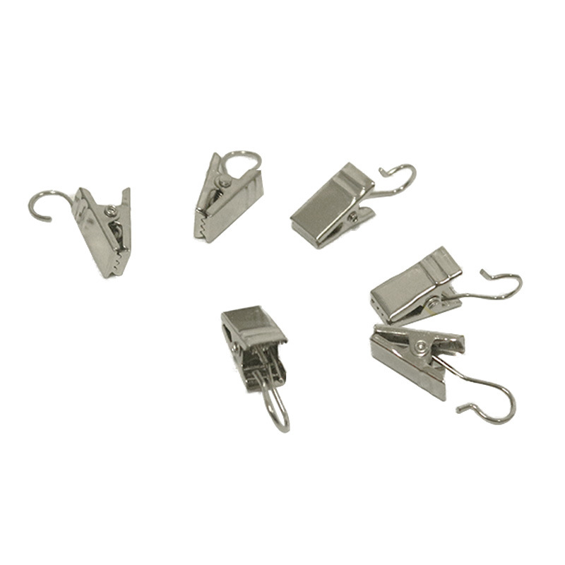 The manufacturer supplies 430 stainless steel thickened flat hook clips, decorative curtain hooks, curtain clips and household curtain clips Application Scenario