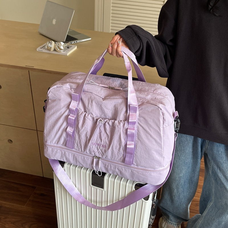 New short-distance business travel bag, handbag, large-capacity women's fitness luggage bag, portable yoga bag for sports storage full figure