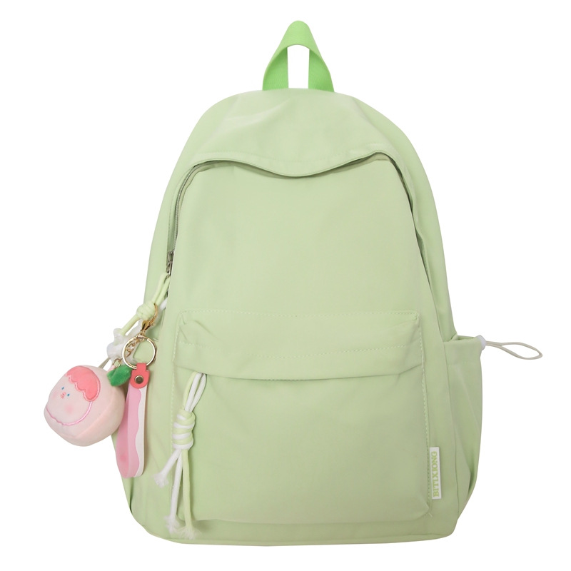 Trendy and casual junior high school schoolbag for girls, ins forest-themed solid color, high appearance level, cute high school student backpack Item Picture