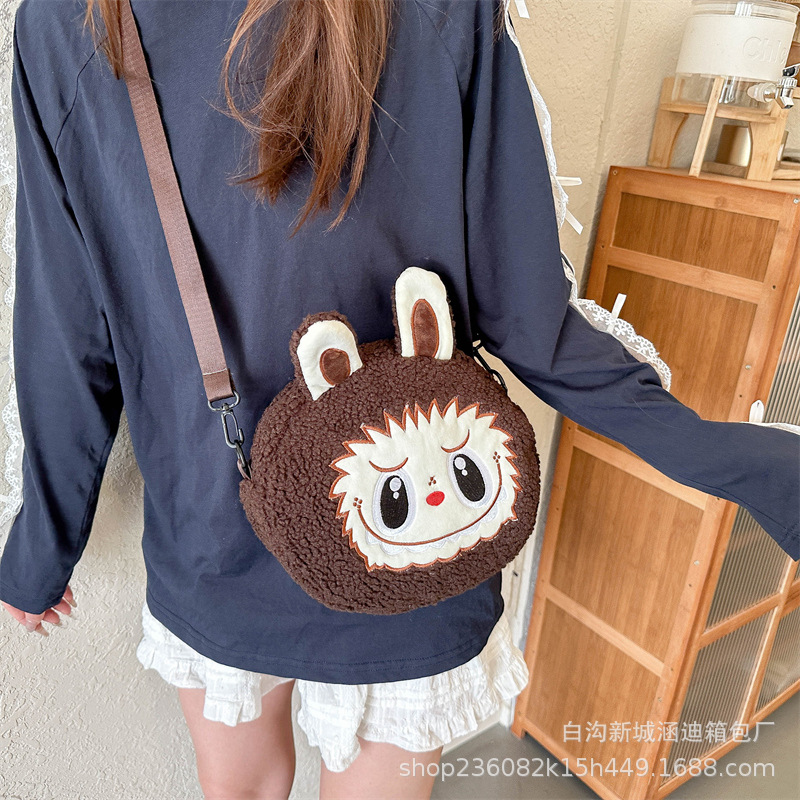 New cartoon bubble rabbit Labab plush cartoon backpack, girlish cross cross-border gift Mart Application Scenario