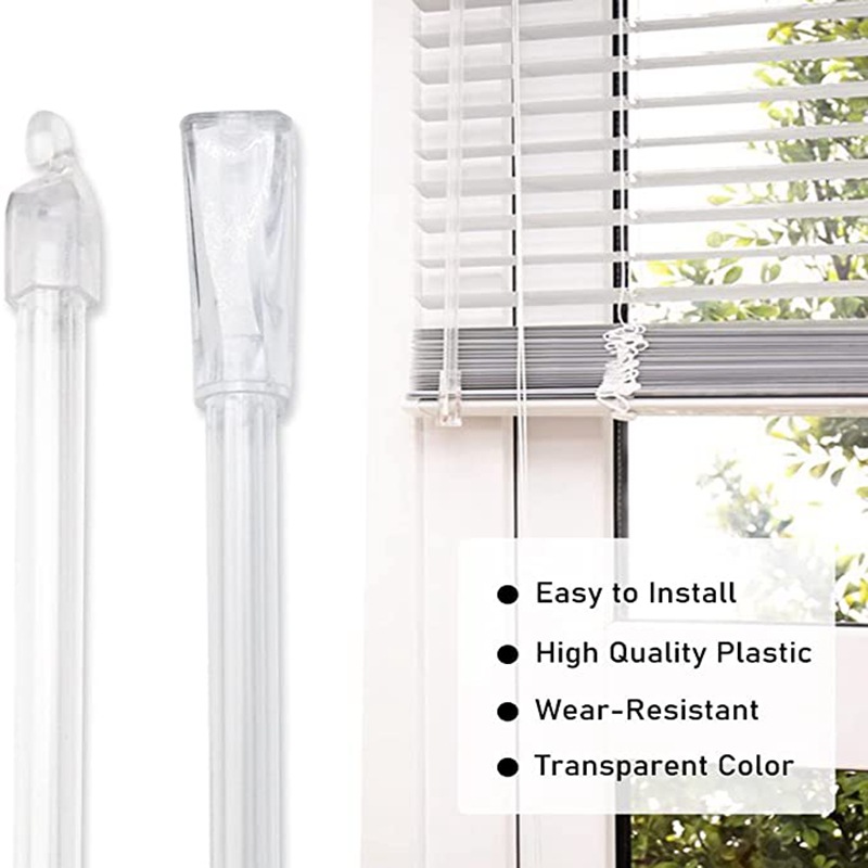 Cross-border supply 12/17/24-inch acrylic rotating rod hook handle Venetian blind rotating rod transparent rod Item Picture