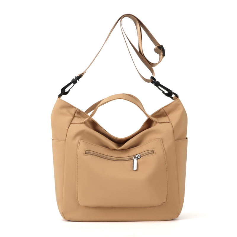 Nylon bag for women with large capacity, 2025 new style simple college student bag, single-shoulder bag for books and classes, commuter tote bag Item Picture