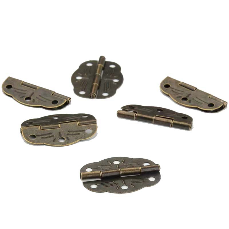 30*22MM antique hinge, tin sheet printed small hinge, wooden box gift box hinge, 6-hole small hinge hinge Specification drawing