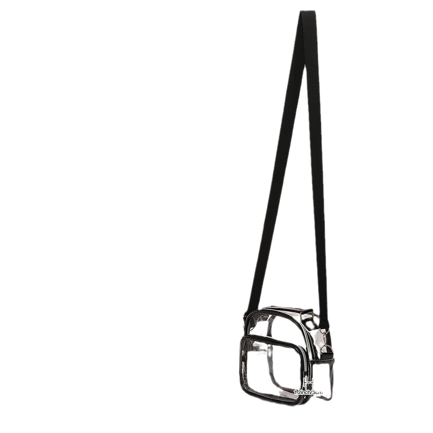 Feihong Cross-border Women's Transparent crossbody Bag Odorless Travel Large Capacity single-shoulder Bag Portable crossbody handbag Item Picture