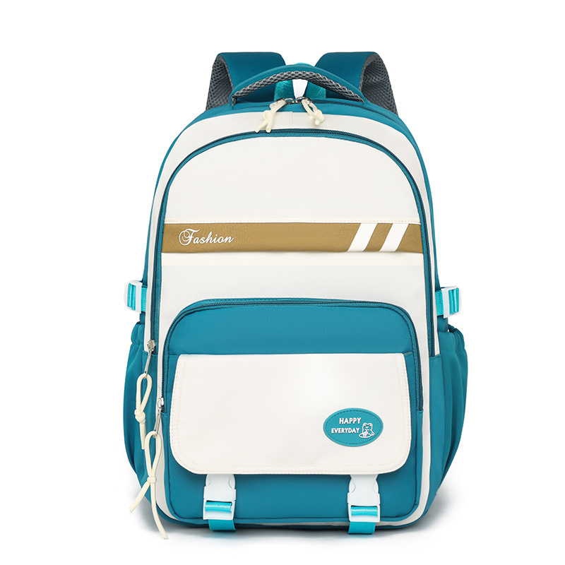 Simple Korean version backpacks for junior high school and senior high school students, large-capacity backpacks for primary school students in grades five and six Item Picture