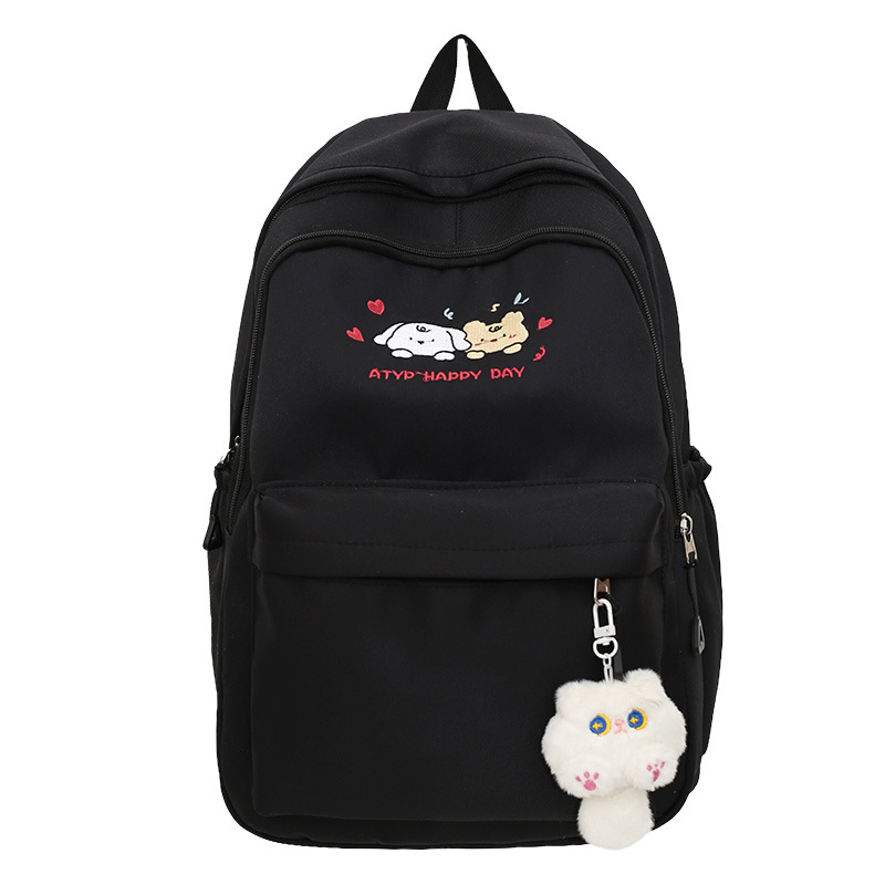 This is a lightweight, simple, cute and versatile large-capacity schoolbag for forest-themed ins girls. It is also a backpack for junior high school, senior high school and college students Item Picture