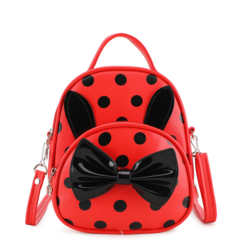 2019 New children's mini backpack, cartoon cute rabbit bow, single-shoulder crossbody bag, princess backpack Specification drawing