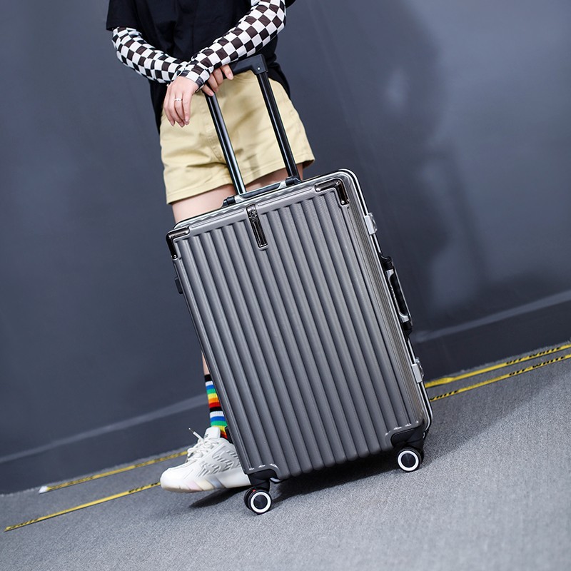 This universal wheel suitcase features a high level of appearance, a 20-inch ABS aluminum frame with a handle, and is a student's leisure travel suitcase for both men and women Specification drawing