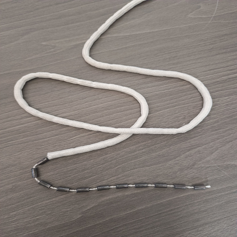 Pure lead rope curtains, heavy and hanging lead wire gauze curtains, decorative lead belt fishing nets, full lead rope in stock wholesale for home bay Windows Specification drawing