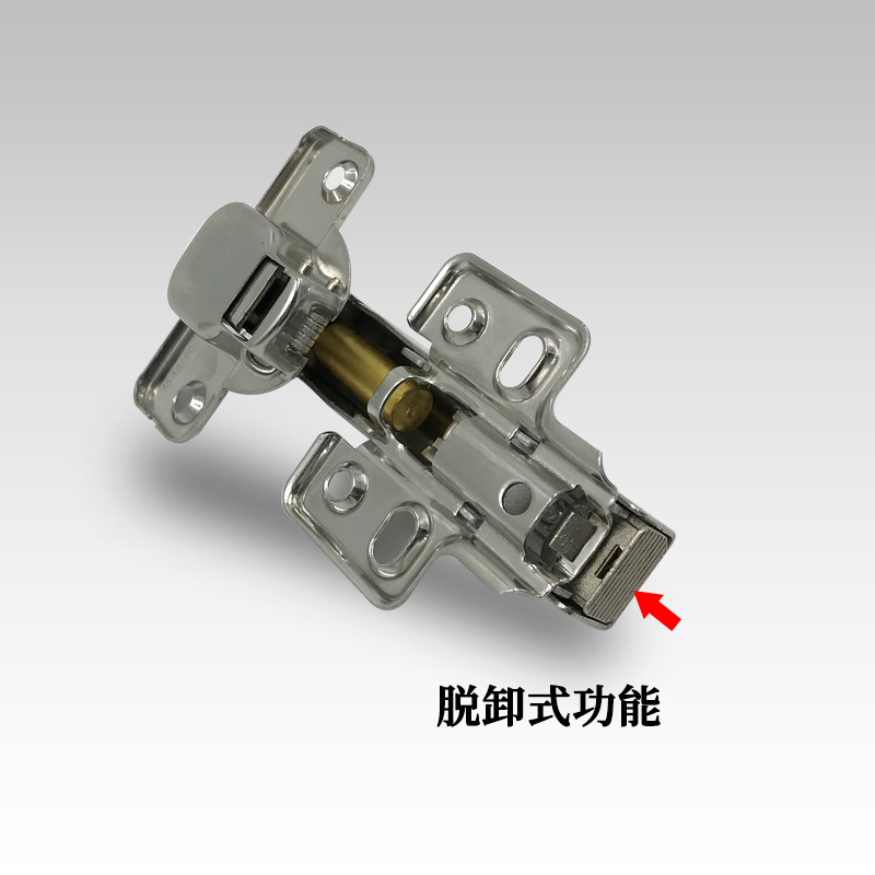 Stainless steel 180-degree hinge damping buffer flat hinge corner cabinet door special Angle hinge detachable hinge details Picture