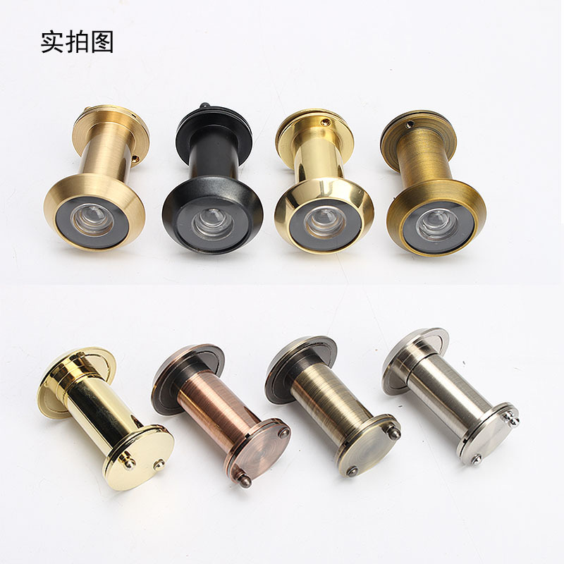 Leyoujia high-definition optical wide-angle door mirror, all-copper pure brass cat's eye glass lens with cover, anti-theft door with long sheep's eye Application Scenario