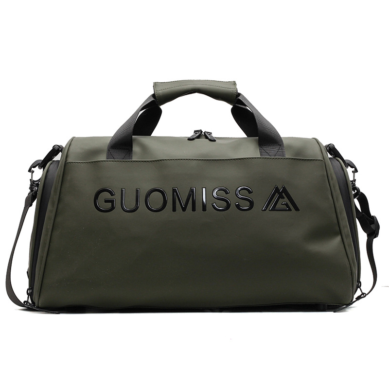 Trendy sports and fitness bag, women's dry and wet separation yoga and swimming training bag, hand-held independent shoe compartment travel storage bag Item Picture