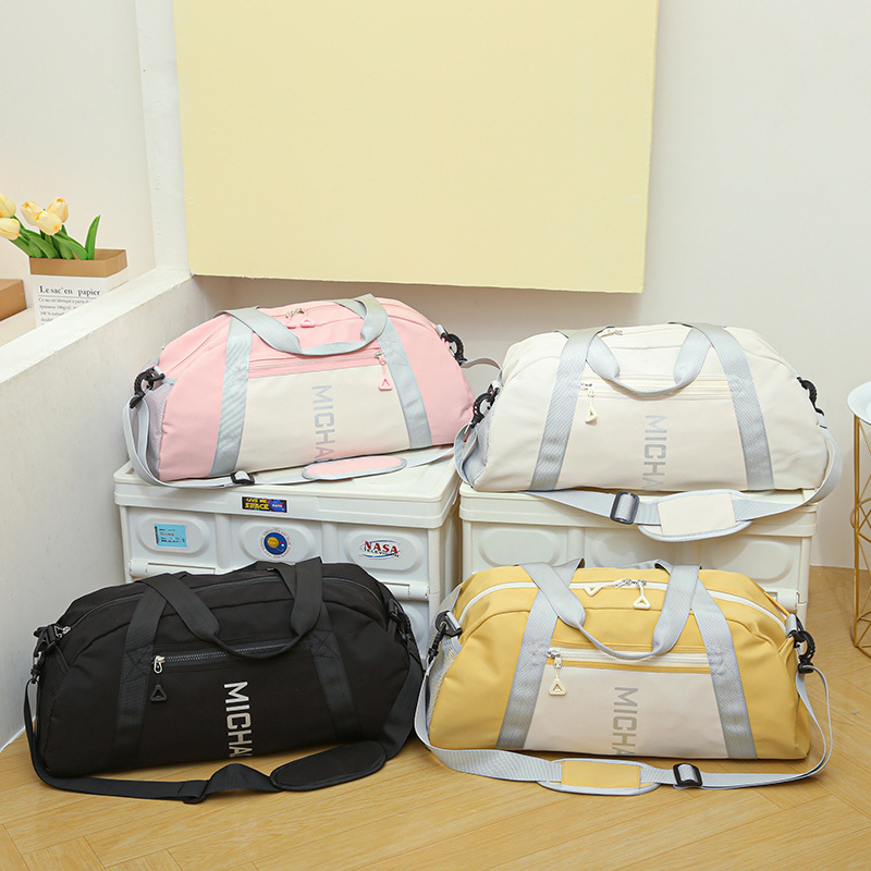 Customized luggage bags for sports, yoga, swimming, fitness, outdoor travel, short distance handbags, and lightweight boarding bags details Picture