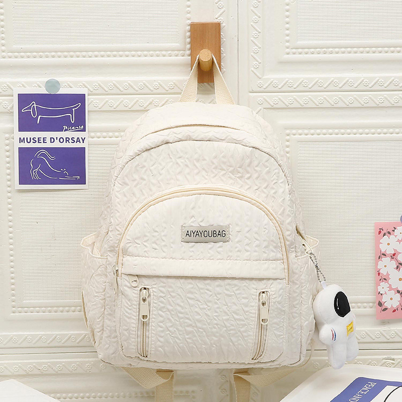 New types of travel and study bags for primary school students, simple backpacks for girls, travel backpacks for kindergartens, and travel and study bags details Picture