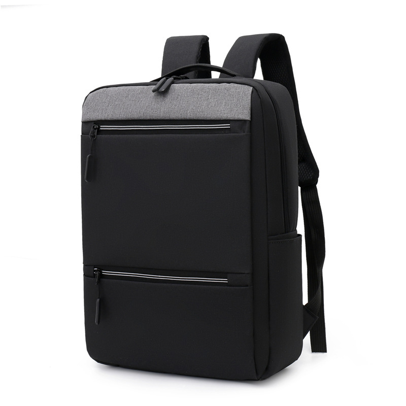 Customized business backpack, high-end men's simple large-capacity backpack, water-resistant laptop bag, schoolbag details Picture