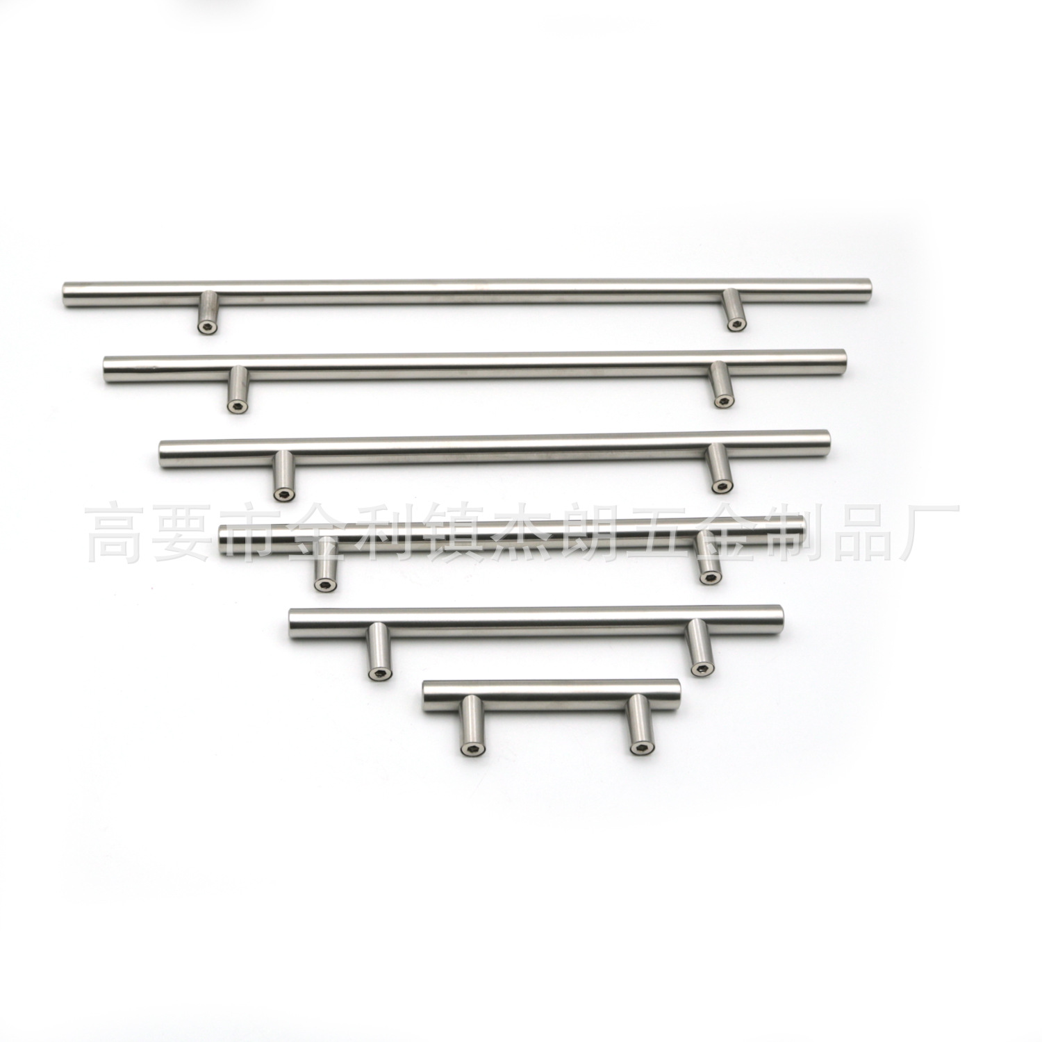 Stainless steel handle, modern and simple wardrobe, cabinet door, long handle, metal furniture, hardware drawer, single-hole small handle Item Picture