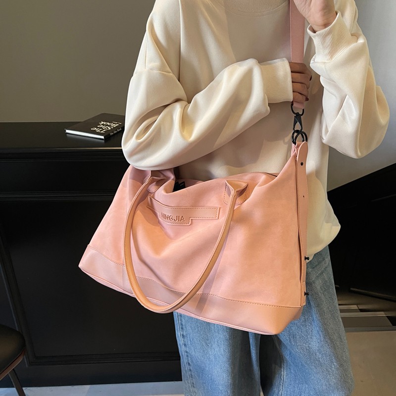 New cross-border travel luggage bag for women, lightweight, durable, soft leather-like fitness bag, short-distance travel and boarding storage bag Specification drawing