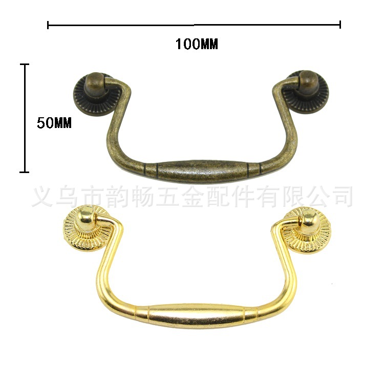 Home handles, antique-style handles, brocade boxes, wooden box handles, retro handles, drawer handles, cabinet handles, strip handles full figure