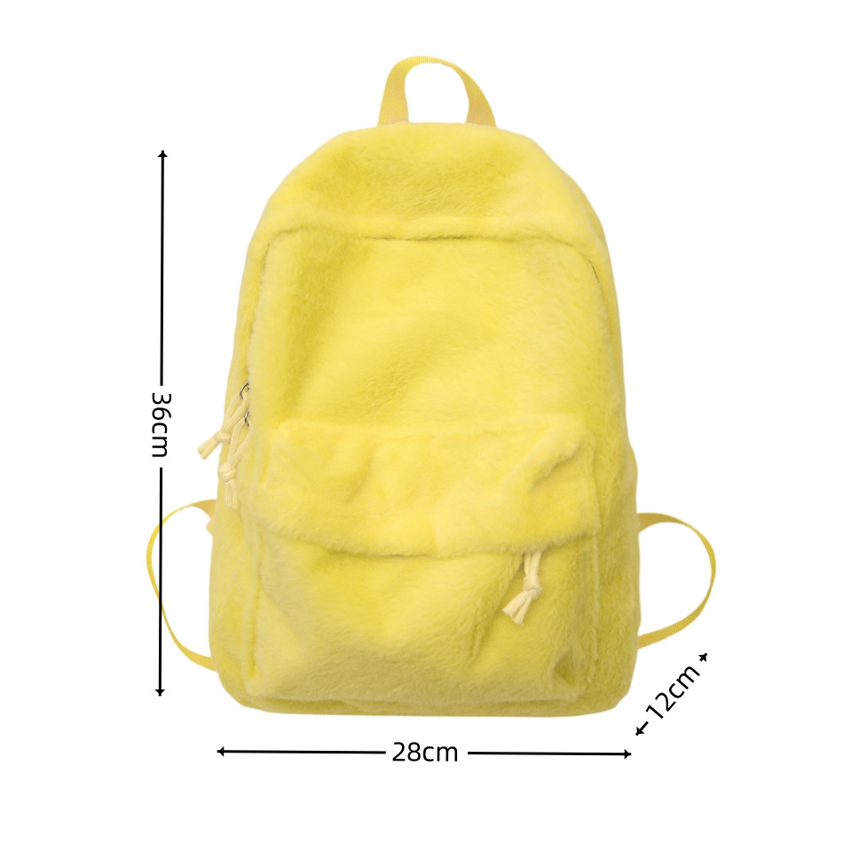 New 2025 Children's plush backpack, original commuting schoolbag, three-dimensional, cute and versatile travel small backpack for students Item Picture