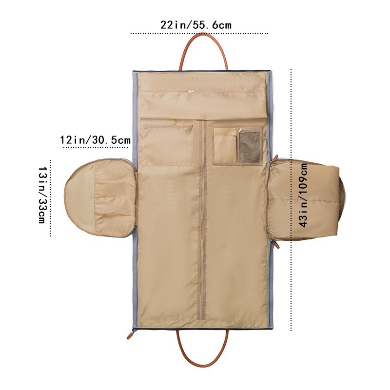 New travel hanging clothing in stock, convertible carry-on bag, 2-in-1 suitcase, suit travel bag details Picture