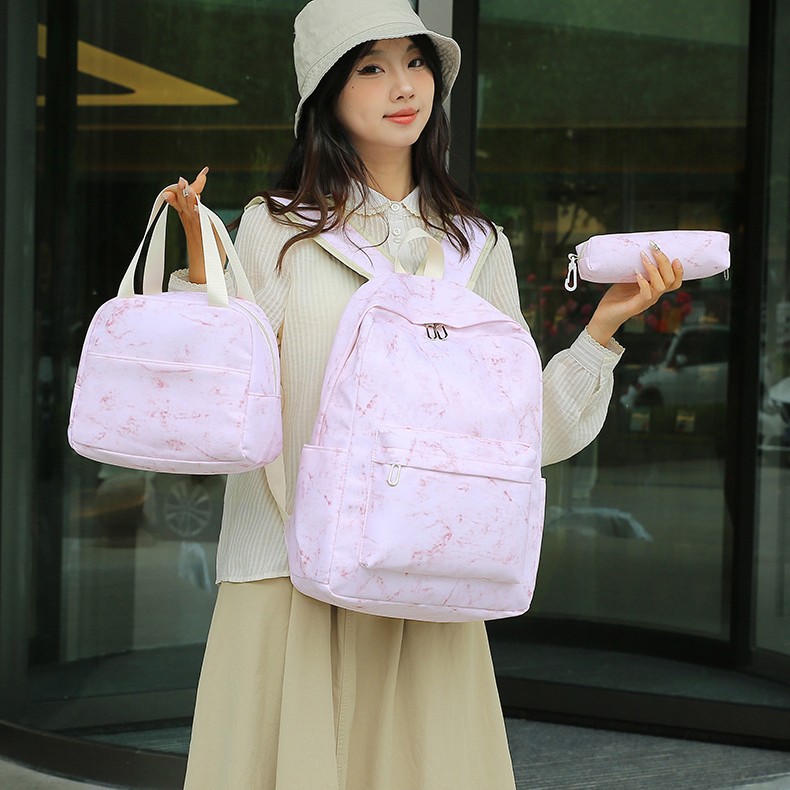 The cross-border wholesale trend of the 2025 new student large-capacity schoolbag, women's tie-dyed casual backpack and fashionable backpack full figure