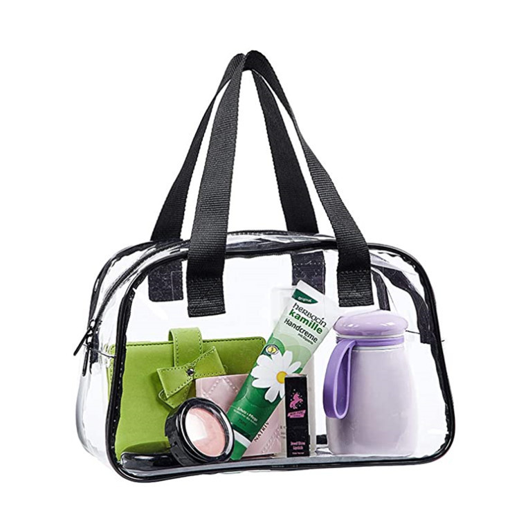 Large-capacity PVC transparent tote bags, portable mini children's toy bags and cosmetic bags for travel and business trips in stock full figure