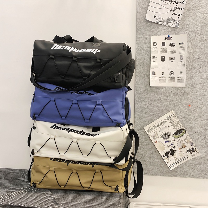 Fitness bags, cross-border foreign trade trendy and cool leisure travel bags, dry and wet separated swimming bags, men's and women's outdoor sports storage bags Application Scenario