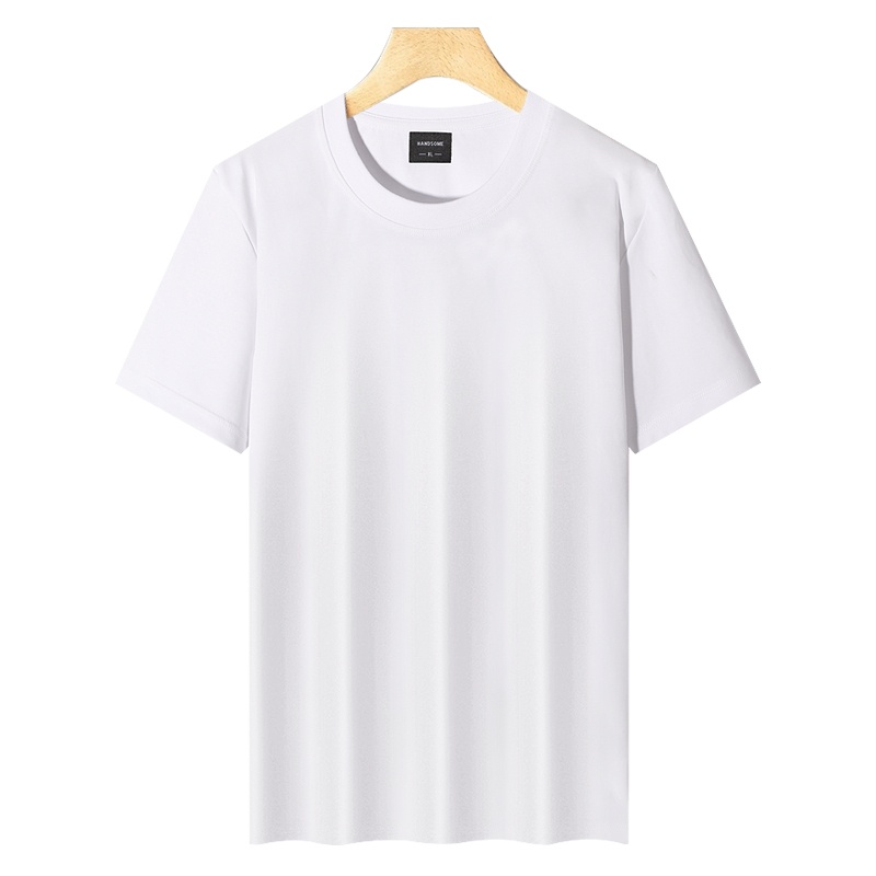 Cross-border 210/㎡ 50-count double-yarn Rowan Roman cotton men's and women's same style short-sleeved T-shirt advertising shirt Men's casual wear cultural shirt advertising shirt T-shirt style novel, comfortable and breathable short-sleeved detail image 15