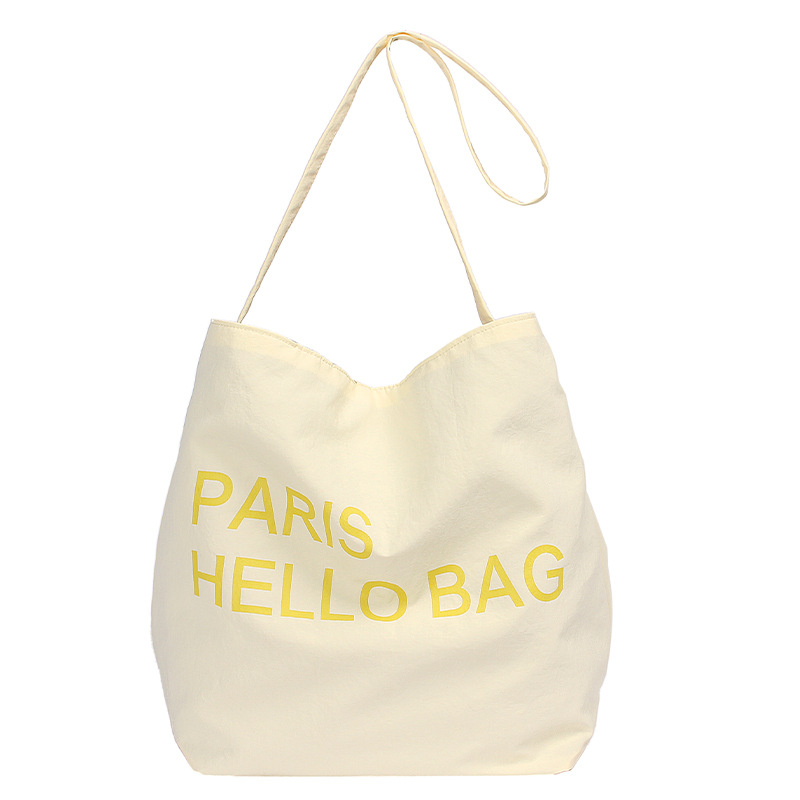 The Korean version of the ins large bag women's 2025 new style canvas tote bag, artistic and retro, large capacity single-shoulder crossbody handbag Item Picture