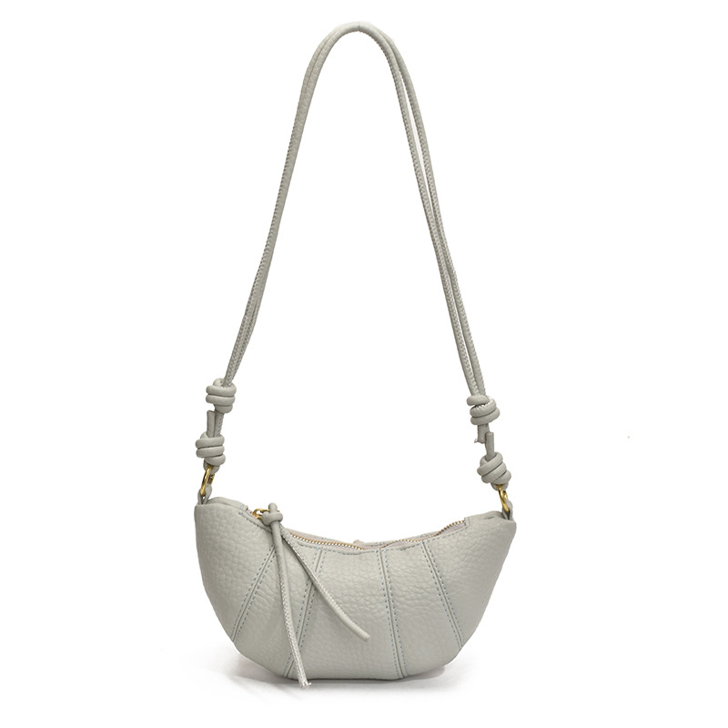 French niche horn bag 2025 new style underarm bag, trendy and fashionable dumpling bag, versatile and simple single-shoulder crossbody bag Item Picture