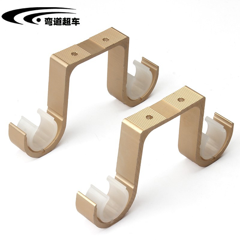 Thickened load-bearing double-pole ceiling, Roman pole, curtain pole, double-top curtain rack, bracket and support frame Item Picture