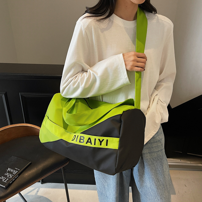 Dry-wet separated luggage bag, travel bag, breathable independent shoe compartment, sports backpack, hand-held bag, shoulder bag, crossbody fitness bag details Picture