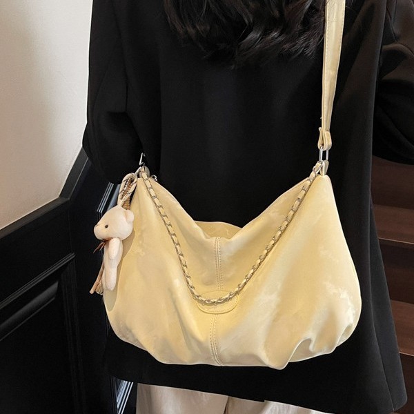 Urban simple large-capacity bag for women, 2025 new style college student class single-shoulder bag, high-end quality crossbody bag full figure
