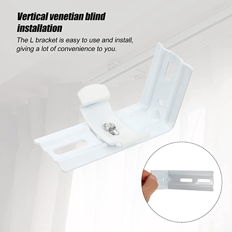 Cross-border wholesale 2 sets of vertical blinds installation code accessory sets, vertical blinds side installation and top installation code brackets Application Scenario
