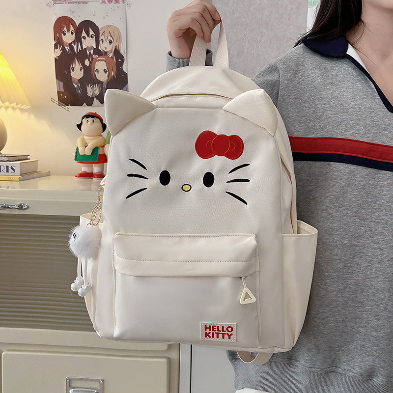 A new high-appearance-level cartoon cute schoolbag for campus students, a large-capacity Korean-style backpack, and a trendy daily backpack for students Application Scenario