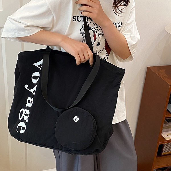 New 2025 Korean ins summer thin canvas bag, colorful hand-held bucket shopping bag for women Application Scenario